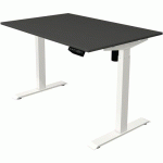BUREAU RÉGLABLE MOVE 1 - BLANC - 120X80 CM - ANTHRACITE - KERKMANN
