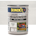 BONDEX - LASURE OPAQUE TRÈS HAUTE PROTECTION 8 ANS - 5L - GRIS PERLE RAL 9002 - SATIN GRIS PERLE RAL 9002