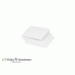 LOT DE 2 - PAQUET DE 25 CARTES PLIÉES POLLEN 110X110MM 210G/M2 - BLANC