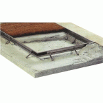 PROFIL POUR CADRE DE PAILLASSON TAPIS-BROSSE EN ALUMINIUM - 3 M DINAC