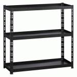 RAYONNAGE CONCEPTO H 97 CM - TABLETTES MÉTAL AVEC REBORDS