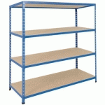 RAYONNAGE MANUTAN RAPID 2 1980X1220X610 BLEU - 4 NIVEAUX