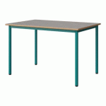 TABLE MALIBU 120X80 T6 4P STRA ALAISÉ BÉTON F186/BLEU 5018