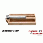 BOULANGER SUR COFFRET RAMASSE-MIETTES À  LAME CRANTÉE DE 25 CM