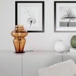BY RYDÉNS DOLORES LAMPE DE TABLE 40 CM COGNAC