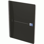 CAHIER OFFICE SPIRALE 210X297 180P 90G QUADRILLÉ 5/5 NOIR - OXFORD
