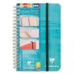 CLAIREFONTAINE CAHIER SPIRALÉ POCKET BOOK 11X17 120 PAGES NON PERFORÉES  5X5