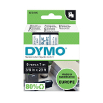DYMO RUBAN TITREUSE  D1 - ÉCRITURE NOIR / FOND BLEU - 9 MM X 7 M - MODÈLE S0720710