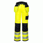 PORTWEST PW306 PANTALON PW3 STRETCH HOLSTER HAUTE-VISIBILITÉ JAUNE/NOIR - TAILLE 46 - STANDARD