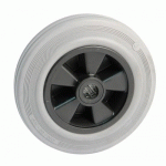 ROUE CAOUTCHOUC GRIS - 250 MM - ALÉSAGE 20 MM - 300 KG - ROULEMENTS À ROULEAUX AVL