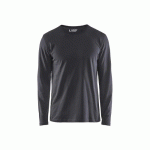 T-SHIRT DE TRAVAIL UNI À MANCHES LONGUES 3500 100% COTON - GRIS FONCÉ - XXXL BLAKLADER