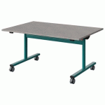 TABLE MALIBU RAB. 120X80 T3 DL STRA ABS BÉTON F186/BLEU 5018