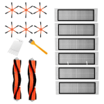 2 BROSSE PRINCIPALE + 6 BROSSE LATÉRALE + 6 HEPA FILTREAPPROPRIÉ F OU VACUUM 2 S50 POUR PIÈCES DE MI ROBOT LES FILTRES