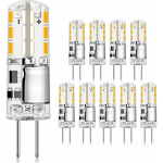 AMPOULES LED G4, 2 W G4, LUMIÈRE BLANCHE CHAUDE 3000 K, 180 LM, REMPLACEMENT POUR AMPOULE HALOGÈNE 20 W, SANS SCINTILLEMENT ET NON DIMMABLE,12 V