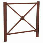 BARRIÈRE PROVINCE ROSACE 1.07 M INOX BROSSÉ ZINC ASP CORTEN - PROCITY