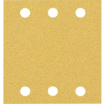 ACCESSORIES 2608901668 PAPIER ABRASIF POUR PONCEUSE VIBRANTE GRAIN 60, 120, 180 (L X L) 107 MM X 115 MM 1 SET - BOSCH