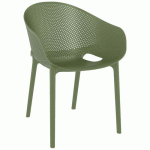 FAUTEUIL SKY PRO POLYPROPYLÈNE - VERT OLIVE - STAMP
