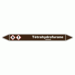 LOT DE 3 - MARQUEUR TUYAUTERIE - TÉTRAHYDROFURANE - VINYLE LAMINÉ 250 X 26 MM