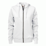 PRINTER OVERHEAD SWEATSHIRT FULLZIP FEMMES BLANC - TAILLE M