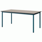 TABLE MALIBU 160X80 T5 4P STRA ACACIA/NOIR BLEU 5025