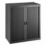 ARMOIRE À RIDEAUX DÉMONTABLES BUDGET 100 X 90 CM NOIR-NOIR