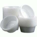 BOÎTE DE 1000 (4 SACHETS DE 250) CAISSETTES EN PS TRANSLUCIDE POUR BABA MODÈLE 1207 Ø 9,3 HAUTEUR 3,1 CM