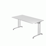 BUREAU FIXE 160 CM SÉRIE B BLANC - HAMMERBACHER