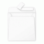 CARTON DE 200 ENVELOPPES POLLEN 165X165MM 120G/M² - BLANC