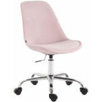 CLP - CHAISE DE BUREAU TOULOUSE EN VELOURS ROSE