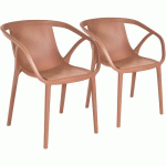 FAUTEUIL JARDIN EMPILABLE TERRA HOP EN LOT - EZPELETA