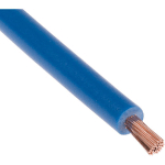 FIL DE CÂBLAGE, SECTION 1 MM², 1000 V BLEU CUIVRE, MAXIMUM +70 °C, 25M ( PRIX POUR BOBINE DE 25 MÈTRES ) - RS PRO