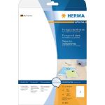 HERMA ETIQUETTES TRANSPARENTES HERMA - 210 X 297 MM - BOÎTE DE 25 ÉTIQUETTES