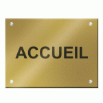 PLAQUE SIGNALÉTIQUE PERSONNALISABLE PLEXI COLOR - 30 X 20 CM 1 LIGNE
