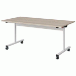 TABLE MALIBU RAB. 160X80 T5 DL STRA ABS ACACIA/BLC 9016