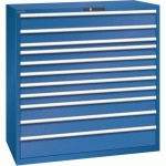 ARMOIRE BLEU GENT. 1431X725X1450 AVEC 11 TIROIRS 200KG - LISTA