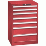 ARMOIRE ROUGE 564X572X850 AVEC 7 TIR. 75KG _ 14.252.070 - LISTA