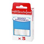BANDE MERCUROCHROME - EXTENSIBLE - 2 M X 7 CM  - BOITE DE 3 BANDES (PRIX À L'UNITÉ)