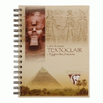 CAHIER DE TEXTES TEXTOCLAIR EGYPTE RELIURE INTÉGRALE 17X22CM 182 PAGES GRANDS CARREAUX - MOTIF IMPRIMÉ - LOT DE 5