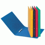 CLASSEUR 2 ANNEAUX, EN CARTON, BLEU - LOT DE 7