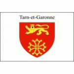 DRAPEAU TARN ET GARONNE : DIMENSIONS - 50 X 75 CM