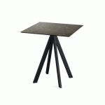 INFINITY TABLE DE BISTROT MIDNIGHT MARBLE 70X70 CM - VEBA