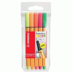 LOT DE 2 - FEUTRE À POINTE FINE POINT 88 MINI, ÉTUI PLASTIQUE