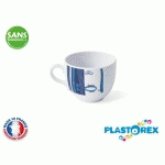 MAXI TASSE 62 CL DIAM 12,4 - 9,1 CM MELAMINE BLANCHE DECOR NAUTISME