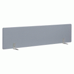 PANNEAUX ÉCRANS ACOUSTIQUES L 160 CM GRIS FIXATION ALU POUR BUREAUX ARKO