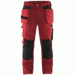 PANTALON DE TRAVAIL ARTISAN ROUGE/NOIR TAILLE 42L - BLAKLADER