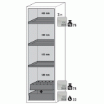 ARMOIRE SÉCURITÉ S-CLASSIC-90 S90.196.060.WDASR JAUNE