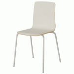 CHAISE MALIBU 4P T6 COQUE BLANC SELE W911 / ACIER BLANC 9016