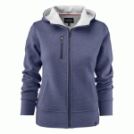 JAMES HARVEST PARKWICK SWEATSHIRT FULLZIP FEMMES BLEU MARINE CHINÉ - TAILLE M