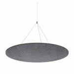 PANNEAU PLAFOND SCULPO ROND ACOUSTIQUE, GRIS FONCÉ, DIAMÈTRE 120 CM ARCHYI