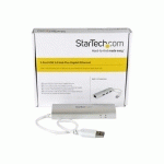 STARTECH.COM HUB USB À 3 PORTS AVEC ETHERNET, USB-A, GIGABIT ETHERNET/GBE, USB 5GBPS, DESIGN ROBUSTE, ALIMENTATION PAR BUS, HUB USB 3.0 PORTABLE POUR ORDINATEUR PORTABLE
